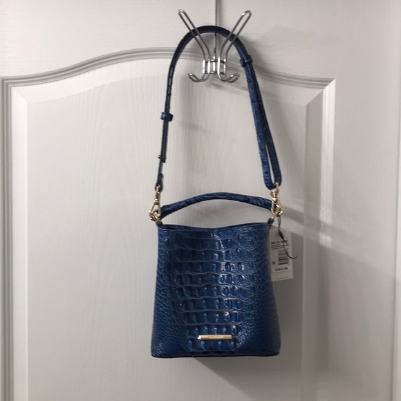 Brahmin Handbags - Brahmin blue croc Mini Amelia Melbourne bag